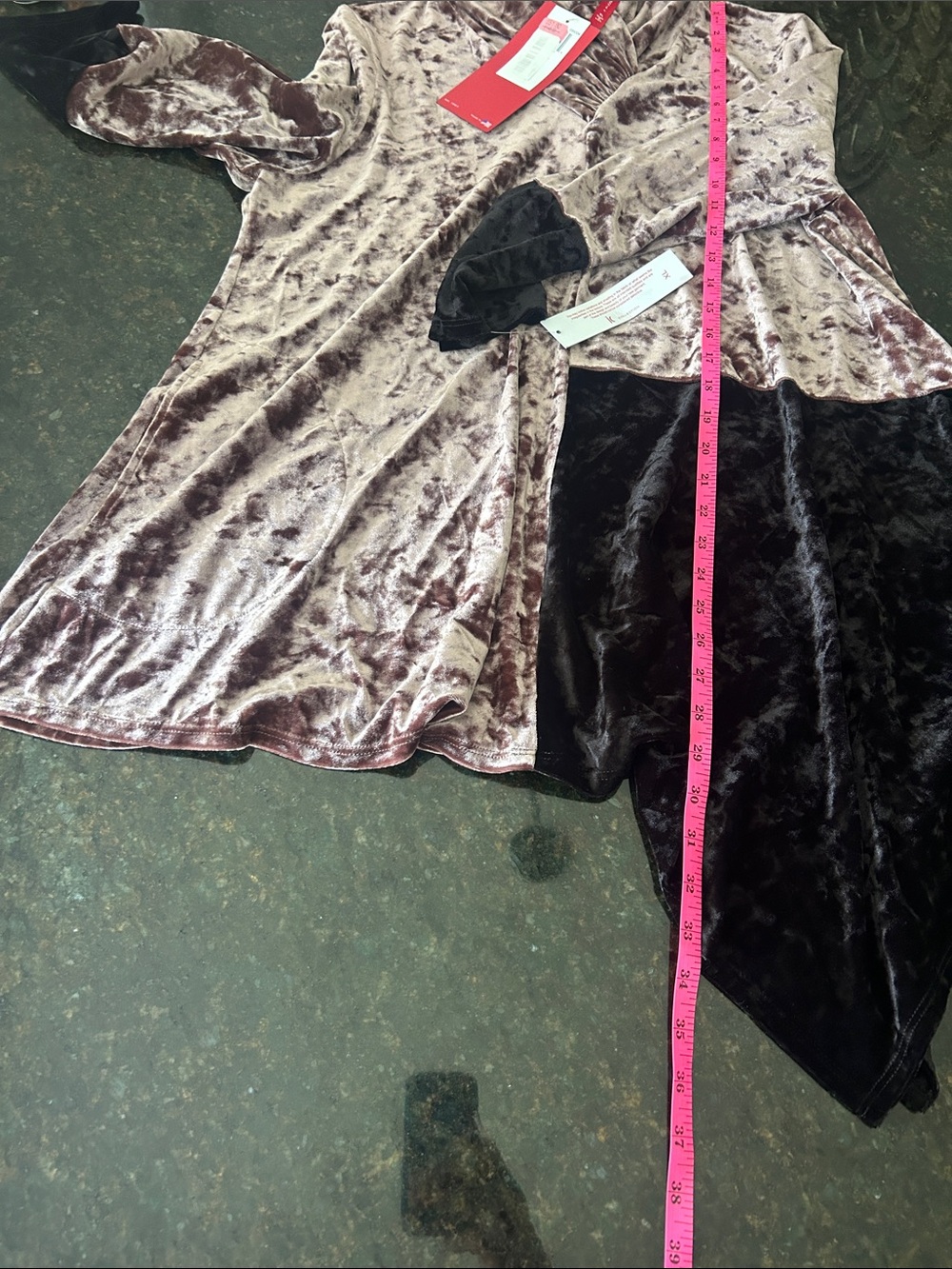 NWT IC by Connie K crushed velvet tunic - Picture 11 of 11